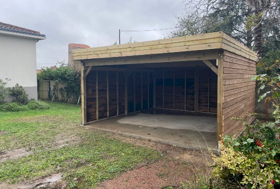 carport indépendant en bois gamme exterior living par abridis